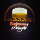 Damaged Budweiser Vintage Draught Beer Barrel Clydesdale Team Light Sign 1984