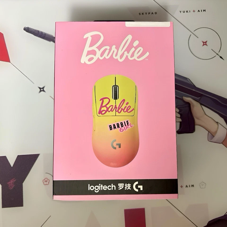Logitech G PRO X SUPERLIGHT Wireless Mouse Barbie Yellow Pink Limited Color New - Image 2 of 3