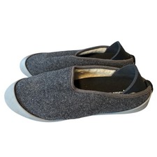 Mahabis Curve Slippers, Dark Grey With Light Grey Sole, M 7/W 8.5-9