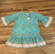Boho Cold Shoulder FloralSummer Dress Sz M