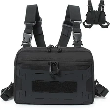 Tactical Chest Pack Utility Molle EDC Chest Rig Pouch with Strap CCW Compartment