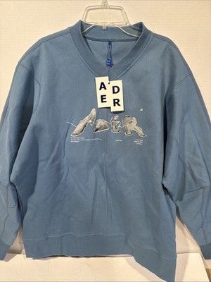 Ader Error Blue Ardmore Sweatshirt, Size A1, New