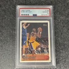 Topps 1996-97 Kobe Bryant #138 PSA 10 Rookie Card Los Angeles Lakers NBA. rookie card picture