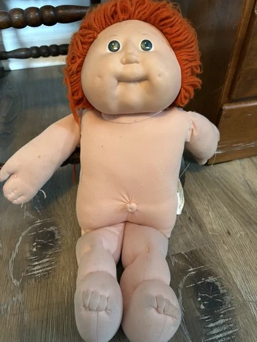 Cabbage Patch Kids Doll Single Ponytail Red Hair Green Eyes Dimples KT factory