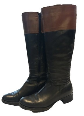 Women s Vera Cuoio Black  Riding Boots EU Size 35