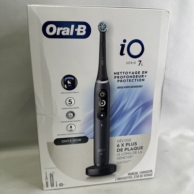 Oral-B iO Series 7L Electric Toothbrush - 2 Brush Heads - Black Onyx - NEW!