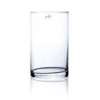Glasvase, Dekoglas Cyli Zylinder H. 25Cm D. 15Cm Transparent Glas Sandra Rich
