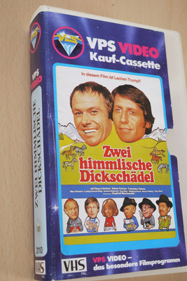 vhs  ZWEI HIMMLISCHE DICKSCHÄDEL klaus löwitsch ,reiner schöne/ VPS