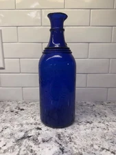 Underwood’s Inks Cobalt Blue Bottle w/Pouring Lip, 9.75 Inches Tall