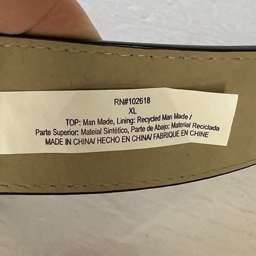 EUC Steve Madden Men’s Faux Leather Belt Silver Tone Buckle Size XL Work Wear - Picture 5 of 12