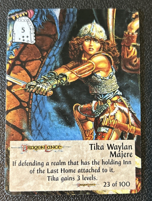 Spellfire CCG Common Hero Card Tika Waylan Majere - Dragonlance 23