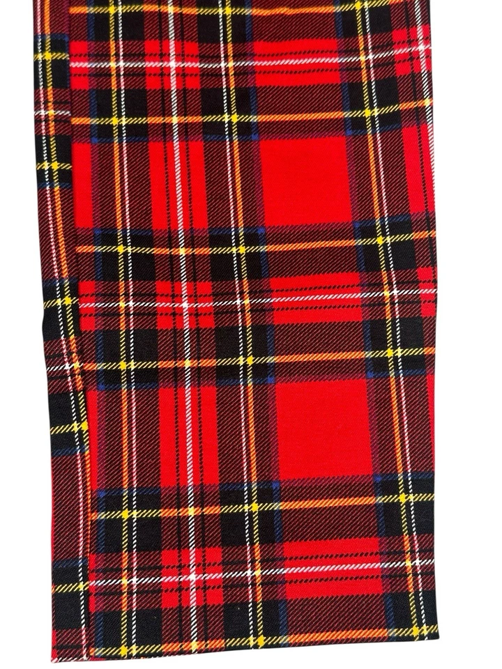 Calça de Natal J CREW FACTORY TARTAN WINNIE XADREZ PRETA VERMELHA Feminina Nova com etiquetas Tamanho 2P - Imagem 2 de 4