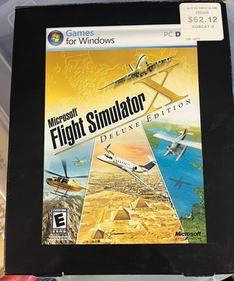 Microsoft Flight Simulator X Deluxe Edition PC, 2006 CIB