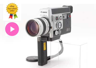 All Works! Canon Auto Zoom 814 Electronic Super 8 Movie Camera