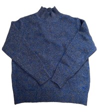 UNIQLO JW ANDERSON Blue Souffle Yarn Mock Neck Sweater M Fall Winter