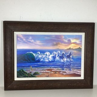 Framed Limited Edition 22/450 Jim Warren Print "Wild Waters" 96 x 72(A1) NS#8641