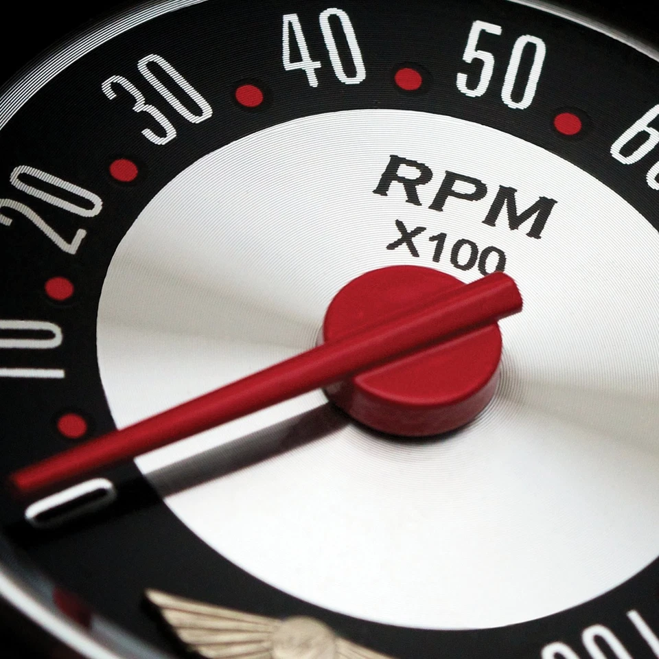 Tach Ga. w/ ebm-Amer Retro Rod Rd Rng IIII, Rd Mod Nedl, Chrom Trm Rngs Kit DIY  - Image 2 of 4