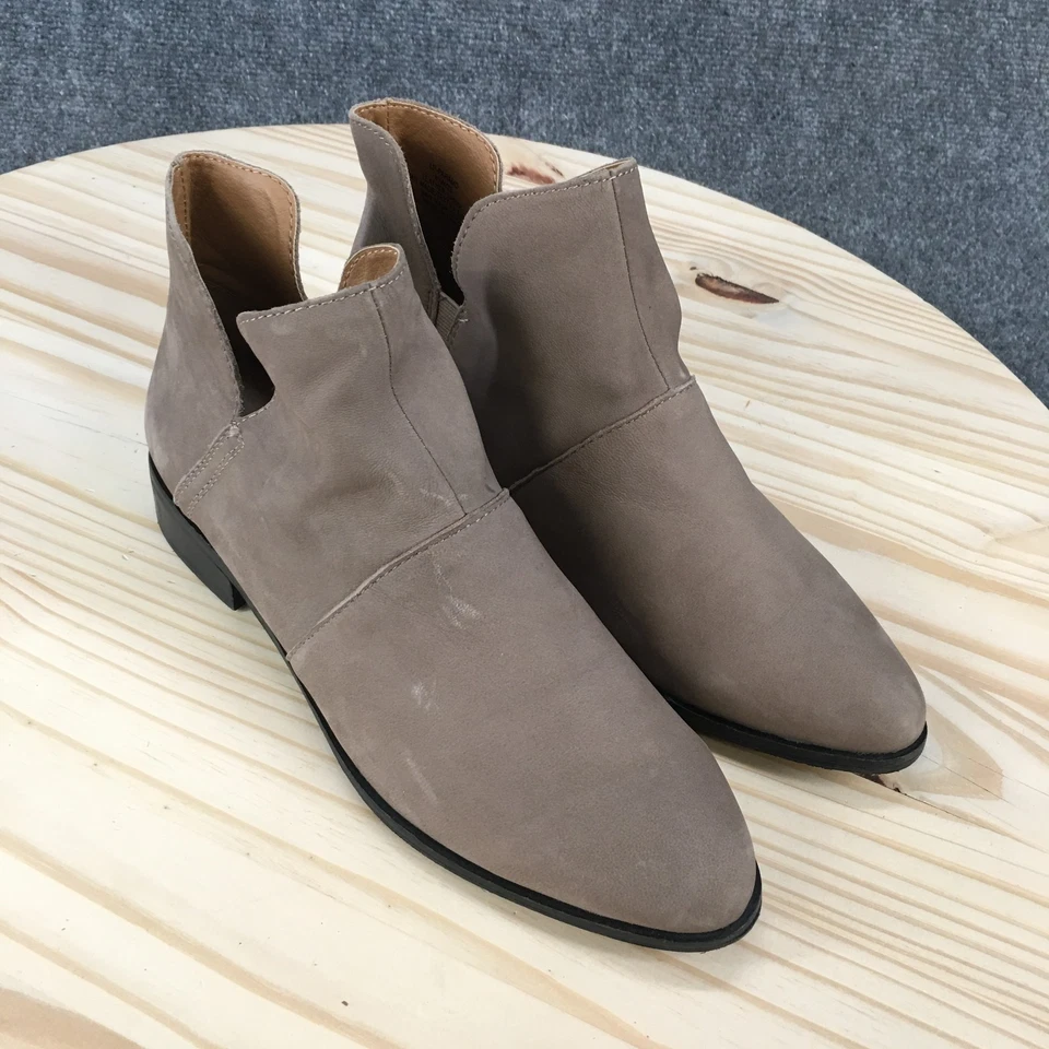 Botas Lucky Brand para Mujer 8.5 M Taupe Páramo Botines Cuero Tacones Foto 3 de 4