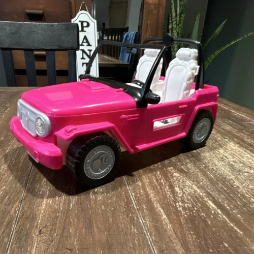 Vintage Mattel Barbie Pink Jeep Vehicle for 11in Doll Plastic 2012 Y9856