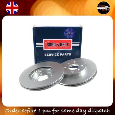 BRAKE FOR HYUNDAI ACCENT SOLARIS I20 DISCX2 BORG & BECK FRONT