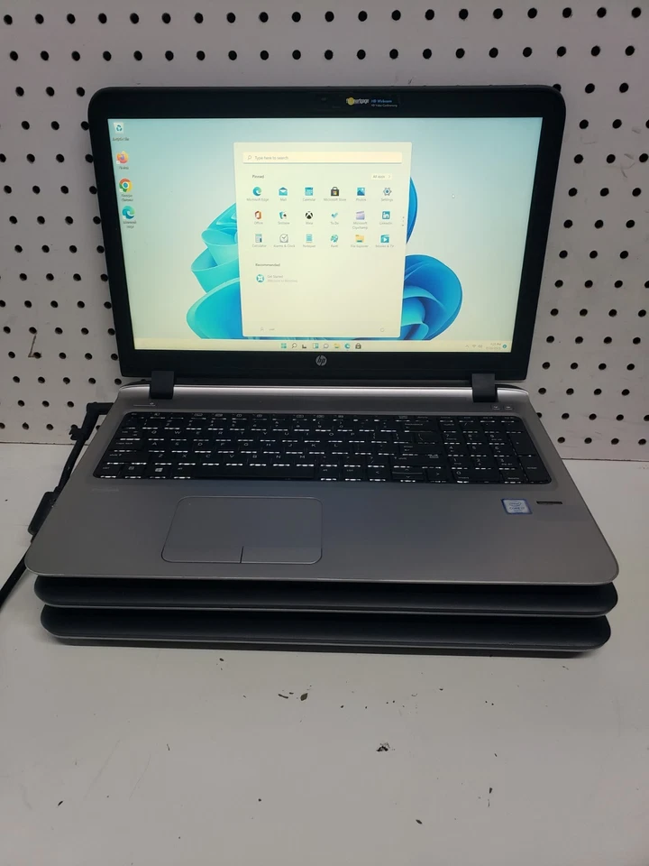 Lot Of 3  HP ProBook 450 G3 15.6" i7-6500U 2.50GHz 8GB 256GB SSD   WIN 11 Pro - Image 2 of 4