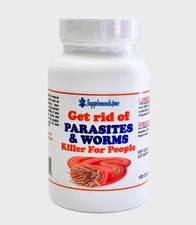 Natural Dewormer for Man & Women formulated to kill, flush worms parasites  eggs