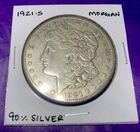 1921 S $1 MORGAN SILVER DOLLAR ~ SAN FRANCISCO MINT  High AU Condition! Toner!!