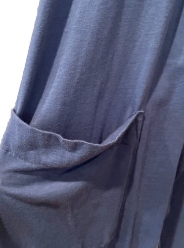 Lauren Ralph Lauren Robe Womens Small Navy Cotton Modal Monogram Belted Preppy - Picture 7 of 9