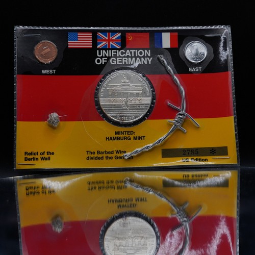1949 1989 East West Germany Berlin Wall WWII Deutschland 999 Silver round C4489 - Picture 3 of 7