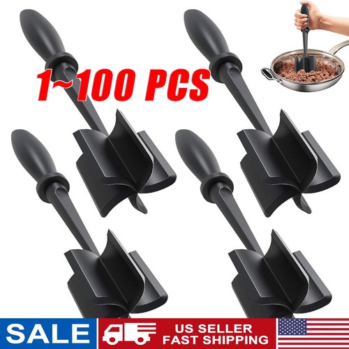 Meat Hamburger Chopper Heat Resistant Utensil Ground Beef Potato Masher Spatula