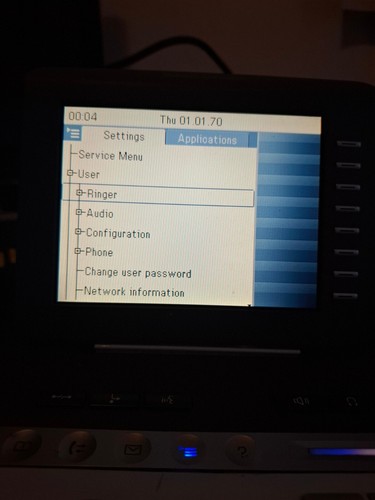 Telefon systemowy IP Siemens OpenStage 60 HFA Iceblue + zasilacz, kabel, - Zdjęcie 8 z 8