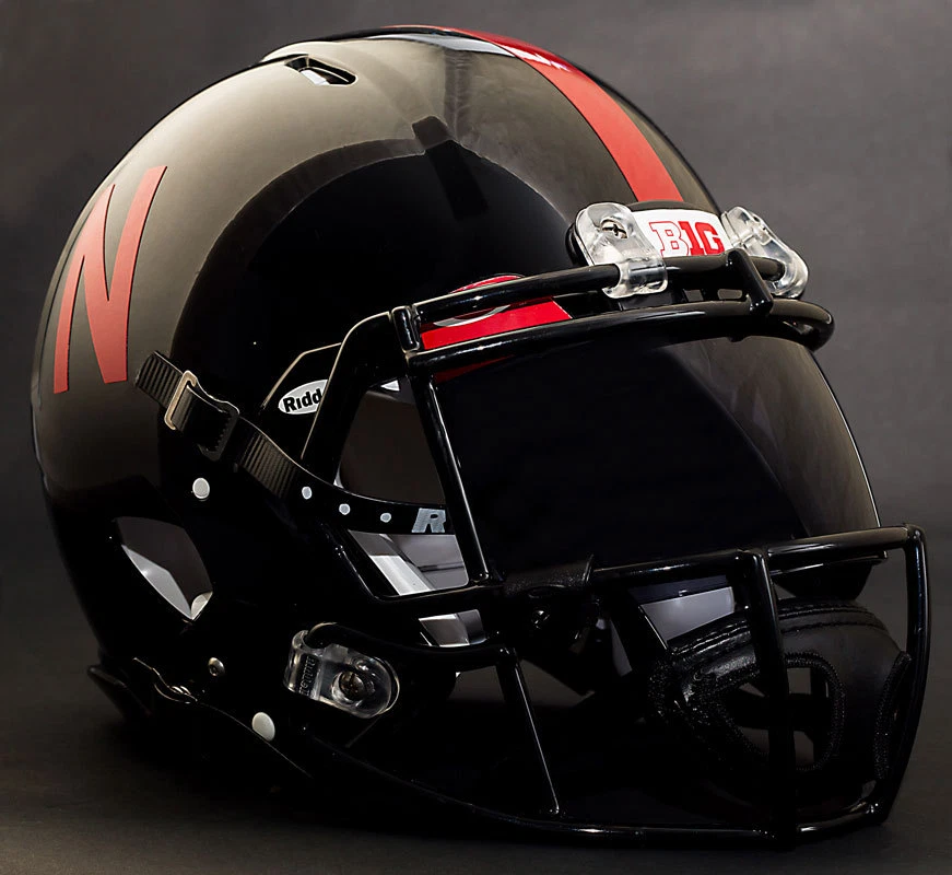 *CUSTOM* NEBRASKA CORNHUSKERS Riddell SPEED Full Size Replica Football Helmet - Image 2 of 4
