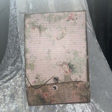 Junk Journal Folio Handmade Flowers Pink Flips And Flaps