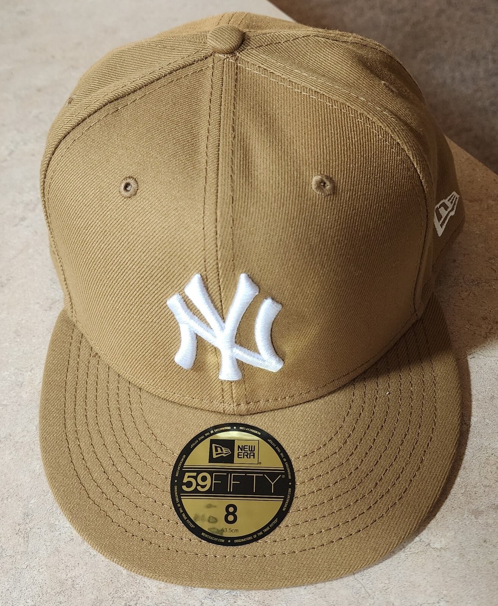 baseball caps tan ny yankees hat fitted