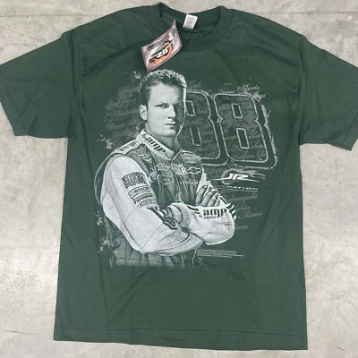 Dale Earnhardt Jr # 88 Mens Green Shirt, size Large NWT - Image 1 of 4