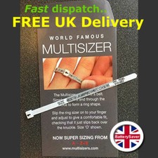 UK Ring Sizer Measure Finger Size Gauge Unisex Easy Use A-Z+9
