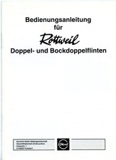DYNAMIT NOBEL Bedienungsanleitung ROTTWEIL DOPPEL-& BOCKDOPPELFLINTE Manual (481