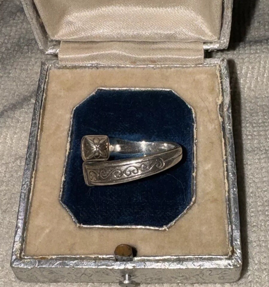 Brighton Solid Sterling Silver Bypass Scroll Ring… - image 2