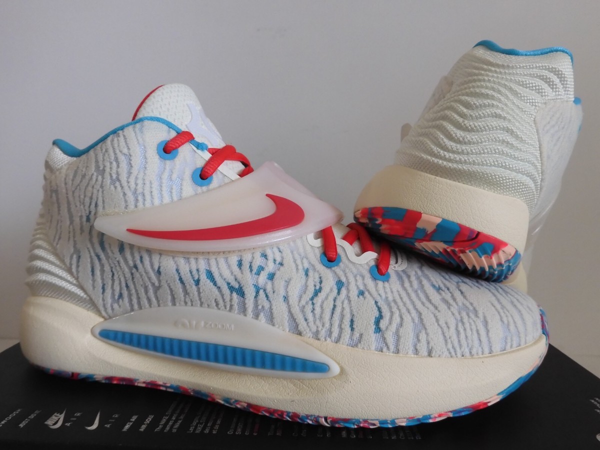 Nike KD14 cashmere cream sneakers size 8 Nike Kevin Durant KD 14 Cashmere Cream Multicolor Red CW3935  main image 2