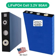 3.2V 90Ah Lithium Iron Phosphate (LiFePO4) Rechargeable Battery Prismatic Cell