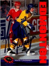 1994 -Mats Lindgren- Classic Autograph/Signed/Auto Hockey Card #108 Islanders