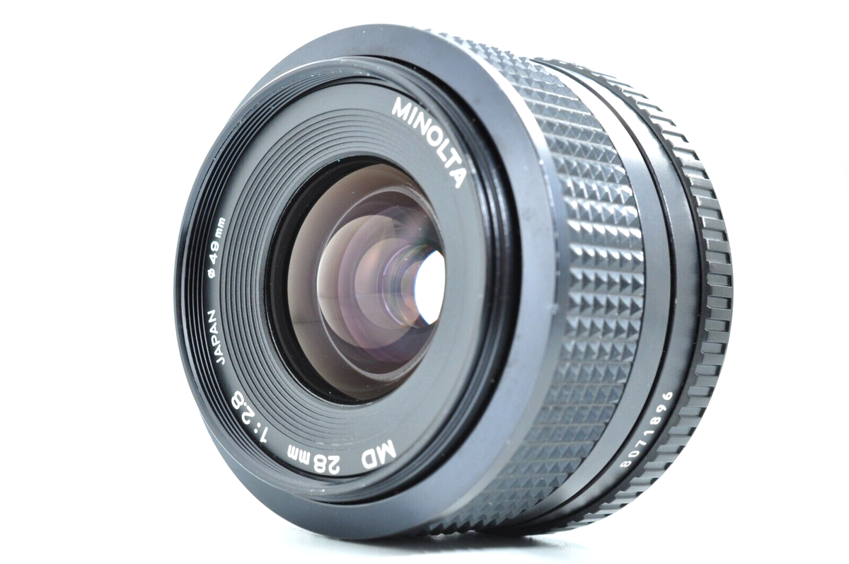 Excellent+] Minolta New MD NMD 28mm f/2.8 Wide Angle MF Lens