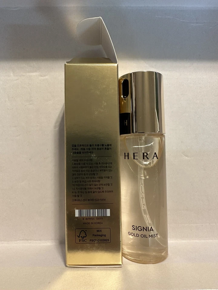 Hera Signia Gold Oil Mist 50ml Novo Alisamento da Textura da Pele Antienvelhecimento - Imagem 3 de 4