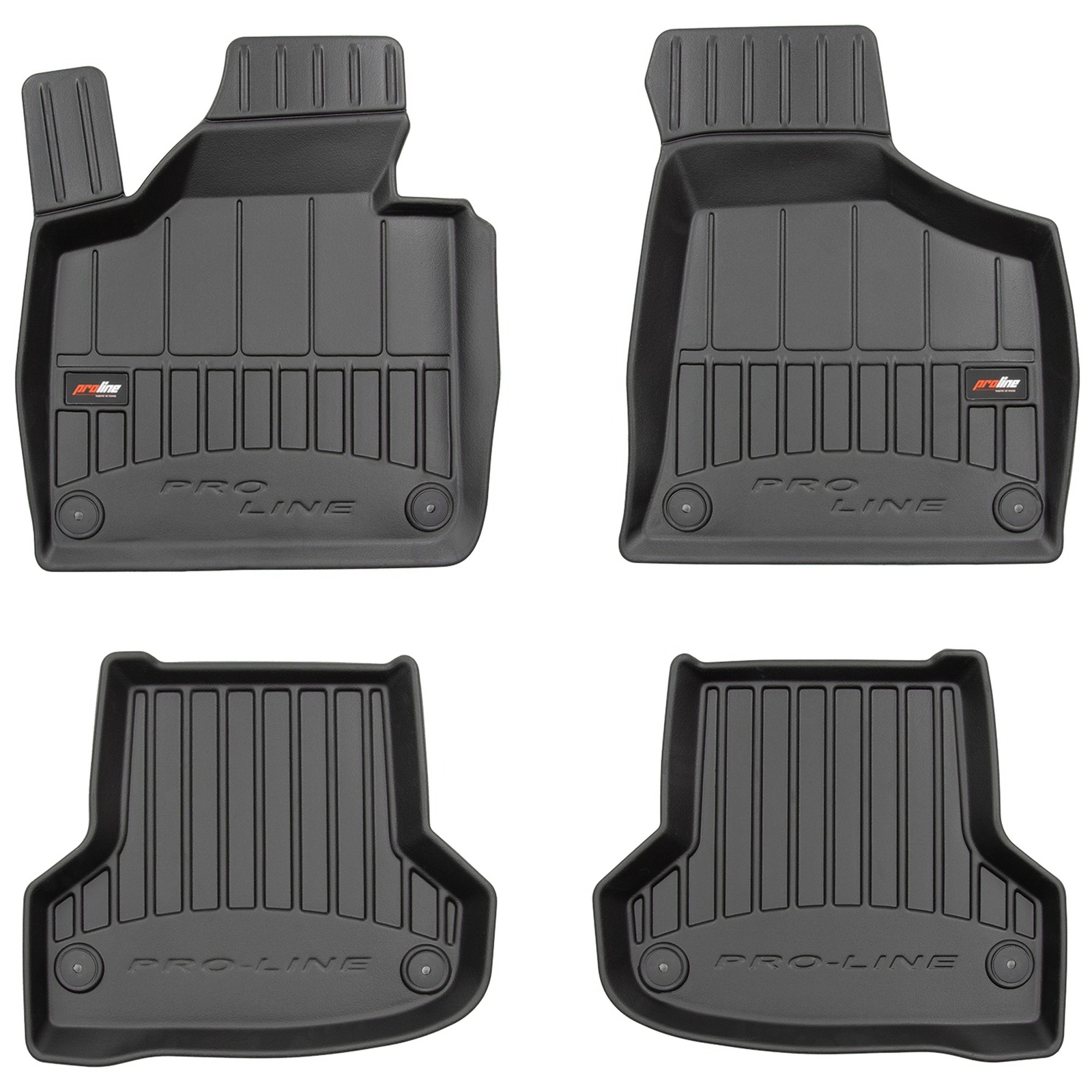 Tapis de Sol Audi A3 8P 2003-2013 | Ensemble TPE Frogum Pro-Line Haute Résistance Noir