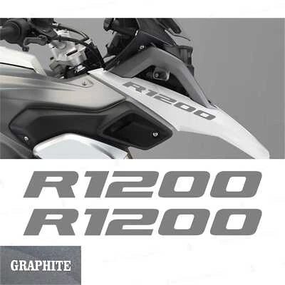 n.2 Adesivi Graphite Becco Anteriore compatibili con BMW R1200 GS Adventure