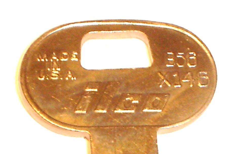 Ilco B56 X146 Uncut Car Key Blank fits 1985 1986 1987 1988 1989 Chevrolet Nova - Image 2 of 3