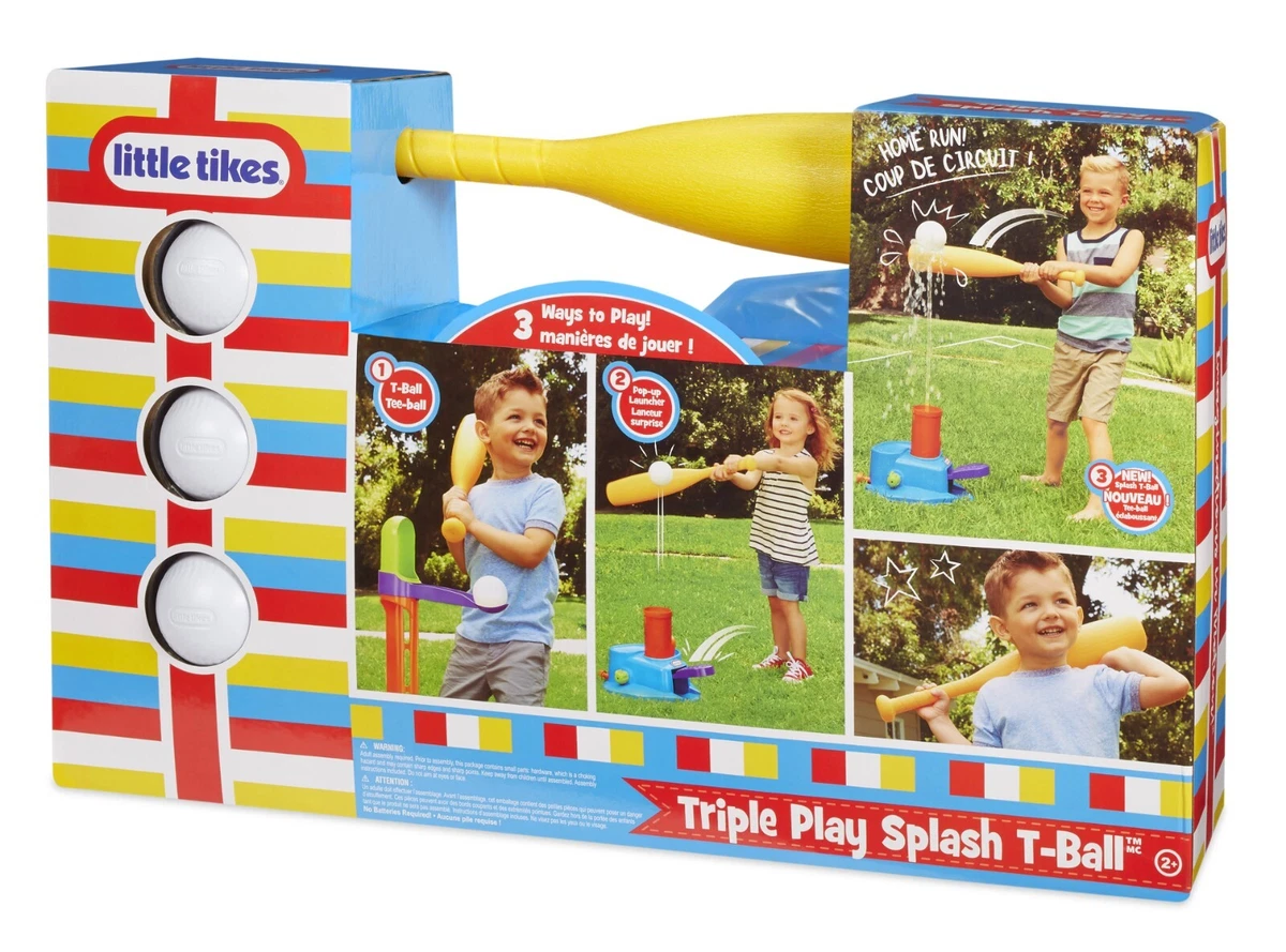 Little Tikes Triple Splash TBall Set With 3 Balls 3 Modes Of Play Ages