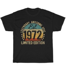 Est 1972 Vintage Retro Limited Edition 52th Birthday 52 Year Old T-Shirt Gift