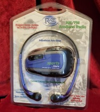 New Old Stock Sealed GPX RS Sports AM/FM Armband Radio Headphones A2098RS.