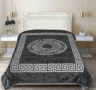 Traditionelle griechische Kunstfell Nerz King Decke Schlafsofa Stuhl warm 200x240cm